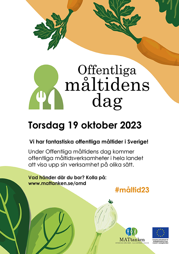 Affisch för Offentliga måltidens dag 2023.