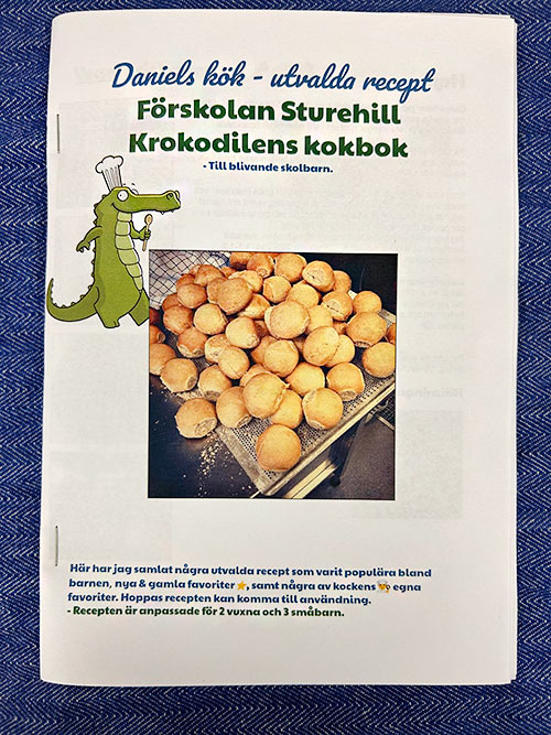 Framsida på kokbokshäfte