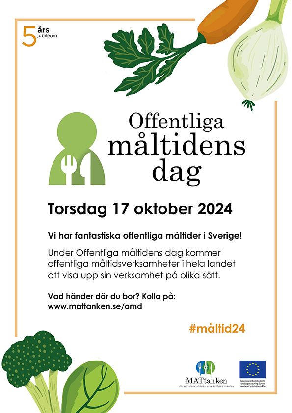 Affisch för Offentliga måltidens dag 2024.